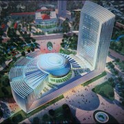 The new African Union headquarters in Addis Ababa, a gift from the PRC.